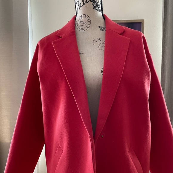 SUNCOO Paris Oversized Envelope Watermelon Coat Coat - Picture 8 of 12